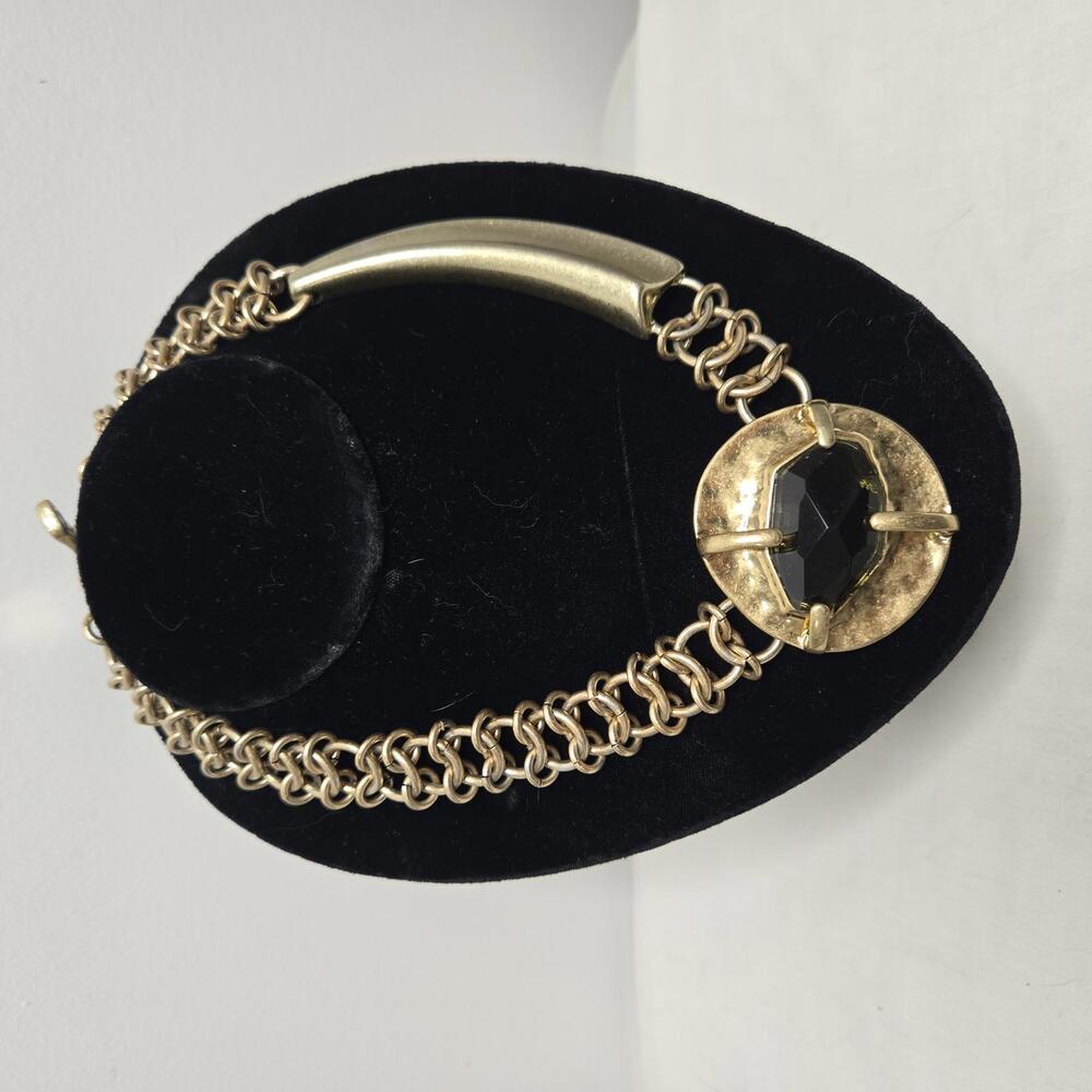 Robert Lee Morris SOHO Necklace Faceted Stone Sculptural Modernist Statement